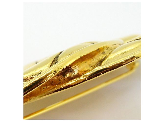 Timeless Spilla Matelassé Coco Mark di Chanel D'oro - vista 9