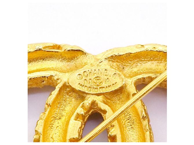 Timeless Spilla placcata in oro Chanel Coco Mark D'oro - vista 4