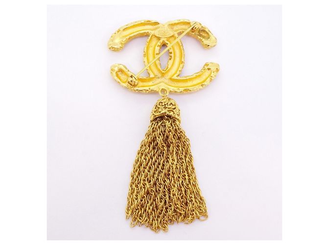 Timeless Spilla placcata in oro Chanel Coco Mark D'oro - vista 5