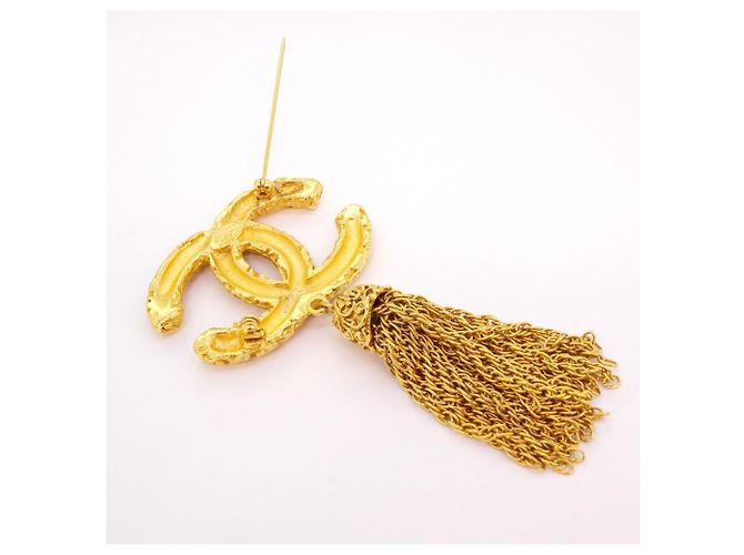 Timeless Spilla placcata in oro Chanel Coco Mark D'oro - vista 6