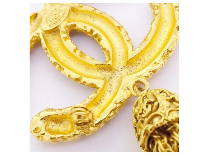 Timeless Spilla placcata in oro Chanel Coco Mark D'oro - vista 7