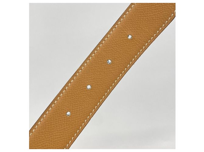 Cinturón Hermès Constance en cuero Epsom azul marino - vista 5