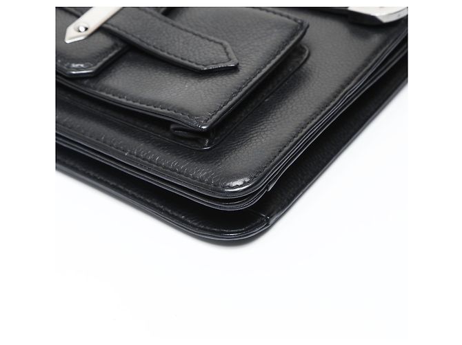 Borsa a Spalla Chanel 2.55 in Caviar Nero - vista 5