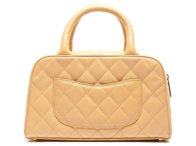 Borsa Mini Boston Coco Mark di Chanel Beige - vista 2
