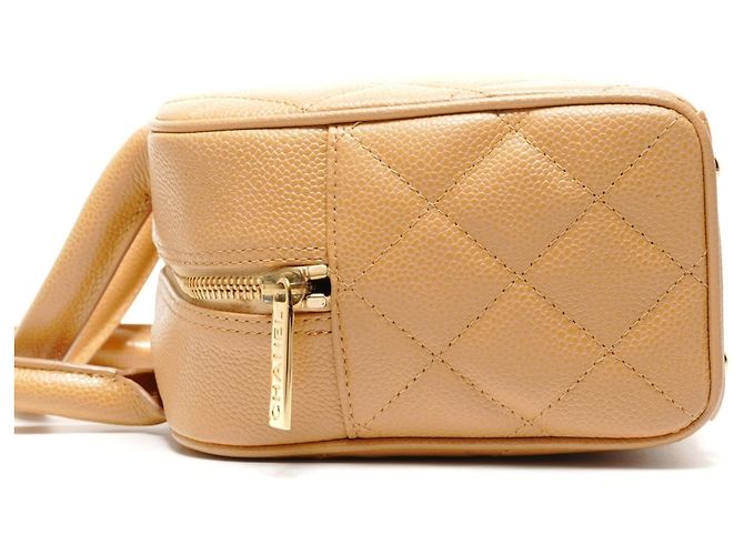 Borsa Mini Boston Coco Mark di Chanel Beige - vista 3