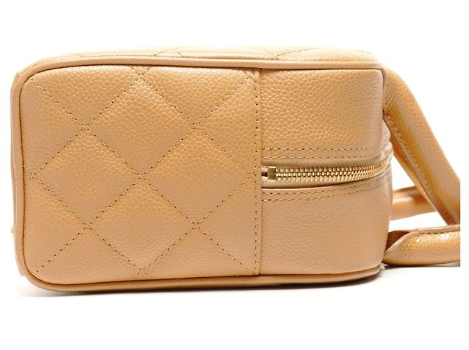 Borsa Mini Boston Coco Mark di Chanel Beige - vista 4