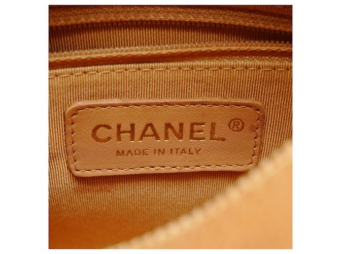 Borsa Mini Boston Coco Mark di Chanel Beige - vista 9