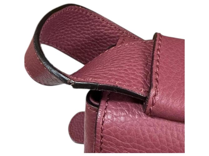 Bolso de hombro de cuero rosa GG Marmont de Gucci - vista 10