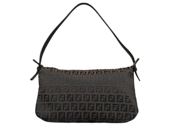Borsa Fendi Mamma Bucket Zucchino Marrone - vista 3