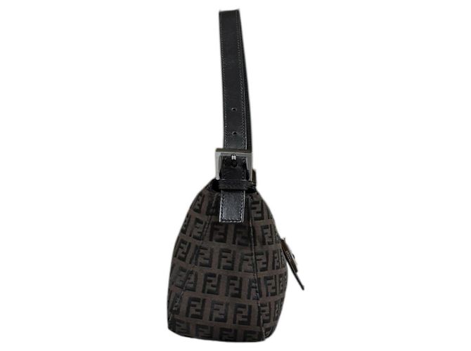 Borsa Fendi Mamma Bucket Zucchino Marrone - vista 4