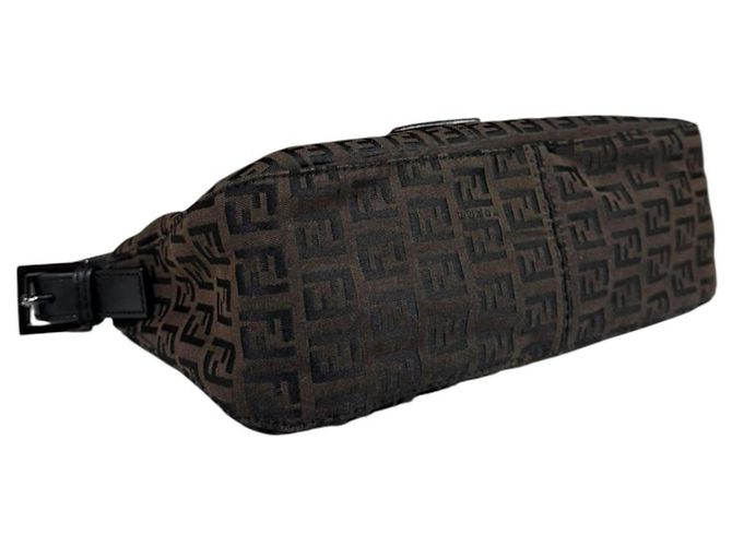 Borsa Fendi Mamma Bucket Zucchino Marrone - vista 5