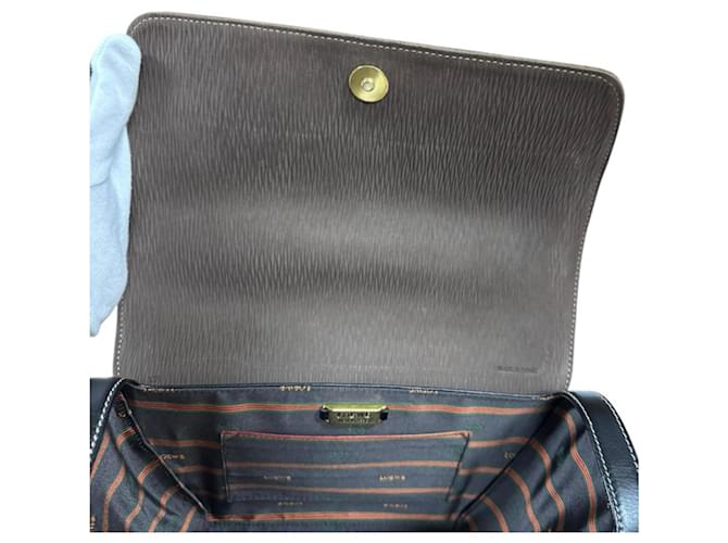 Borsa Loewe Velázquez Marrone Nero - vista 14