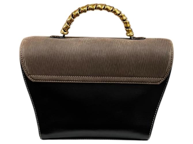 Borsa Loewe Velázquez Marrone Nero - vista 3