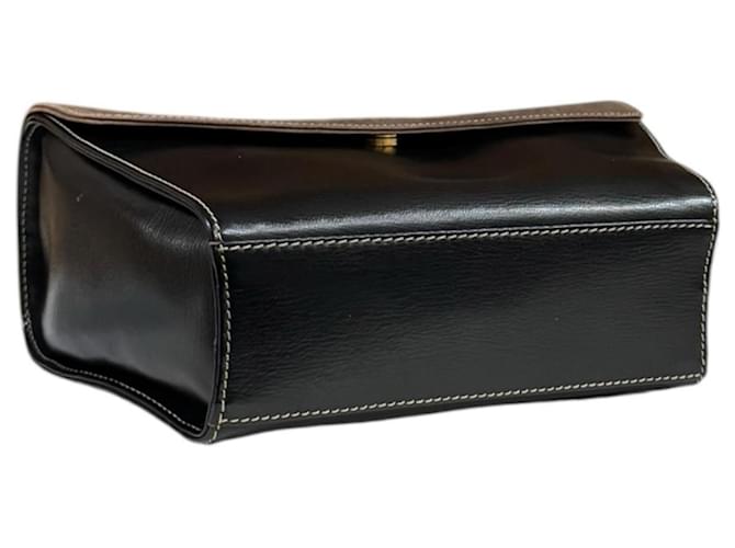 Borsa Loewe Velázquez Marrone Nero - vista 5