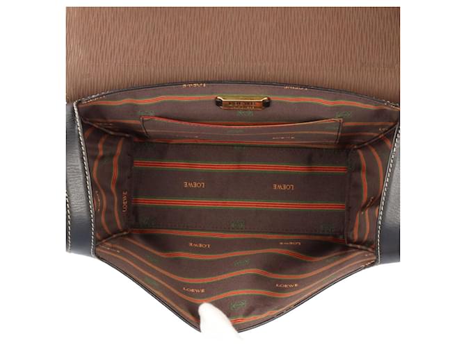 Borsa Loewe Velázquez Marrone Nero - vista 7