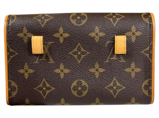 Borsa a vita Monogram Pochette Florentine Louis Vuitton Marrone - vista 3