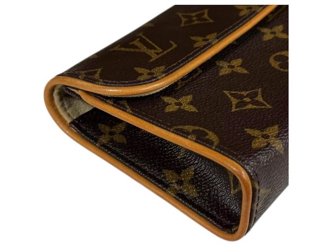 Borsa a vita Monogram Pochette Florentine Louis Vuitton Marrone - vista 7