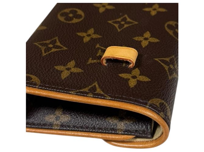 Borsa a vita Monogram Pochette Florentine Louis Vuitton Marrone - vista 9