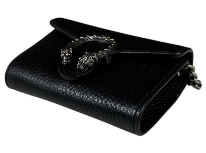 Portafoglio a catena Dionysus di Gucci Nero - vista 4