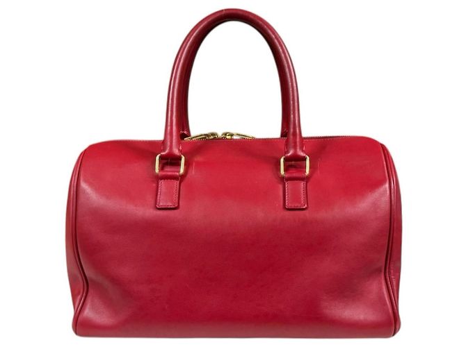 Bolso de Hombro Duffle 6 Clásico de Saint Laurent en Rojo - vista 3