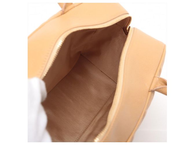 Borsa a mano bowling Matelassé Chanel in beige - vista 10