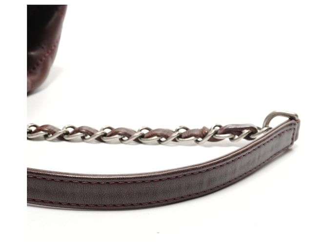 Chanel Rucksack aus braunem Lammleder mit Matelassé - Ansicht 12