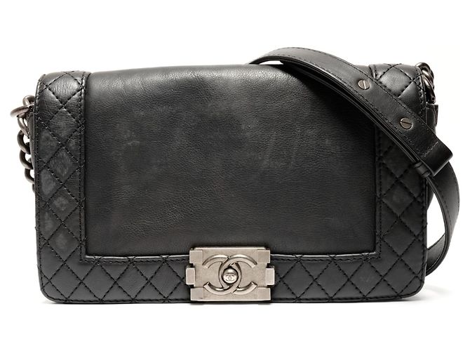 Borsa a spalla Boy di Chanel Nero - vista 2