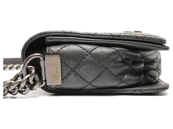 Borsa a spalla Boy di Chanel Nero - vista 4