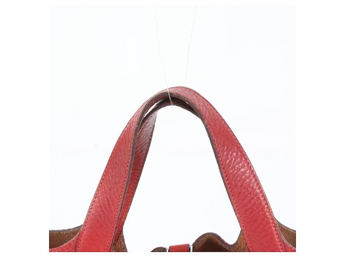 Borsa in pelle rossa Picotin PM di Hermès Rosso - vista 2