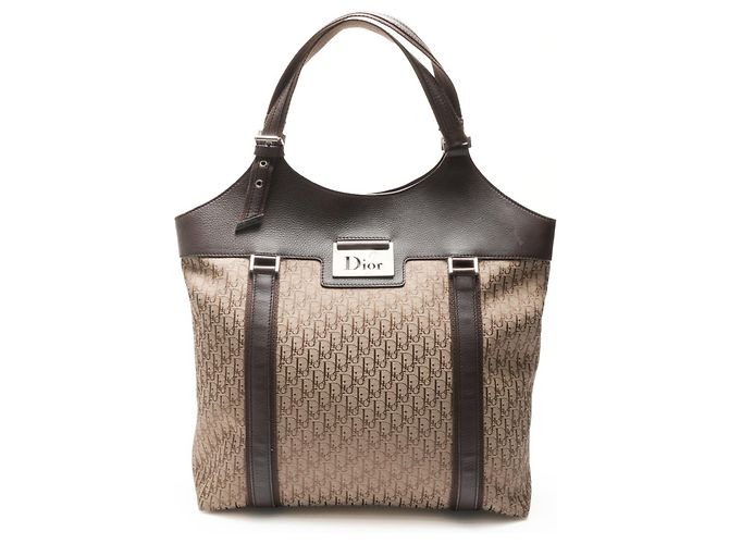 Borsa a Spalla Trotter Christian Dior Marrone - vista 2