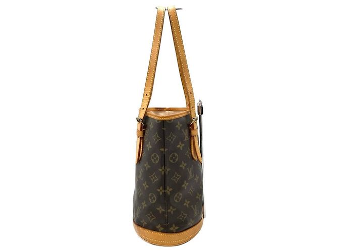 Louis Vuitton Monogram Canvas Bucket PM Tote Bag Braun - Ansicht 3