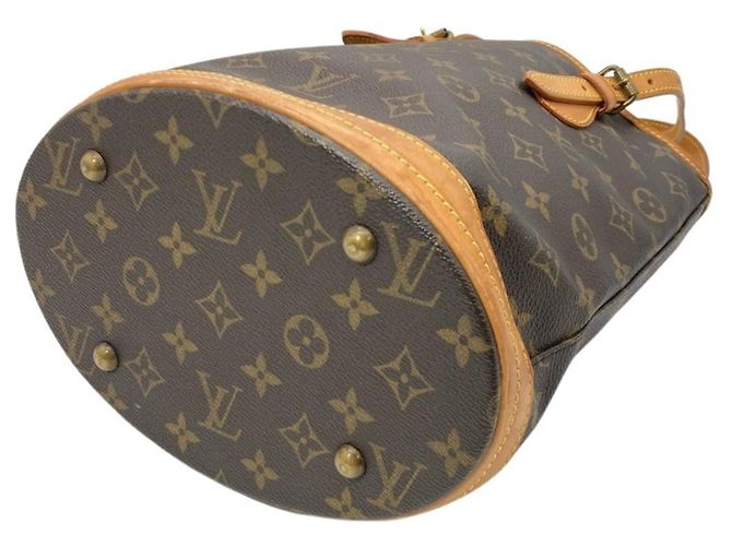 Louis Vuitton Monogram Canvas Bucket PM Tote Bag Braun - Ansicht 4