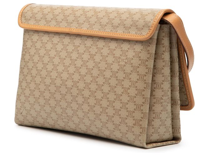 Céline Cruzada de lona recubierta Macadam marrón de Celine Castaño Beige - vista 2