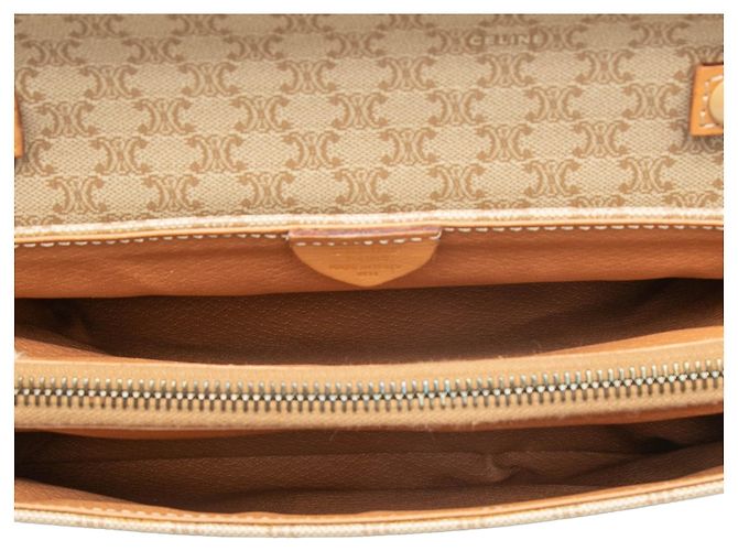 Céline Cruzada de lona recubierta Macadam marrón de Celine Castaño Beige - vista 4