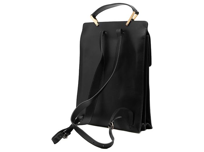 Zaino Le Dix Cartable in pelle nera Balenciaga - vista 2