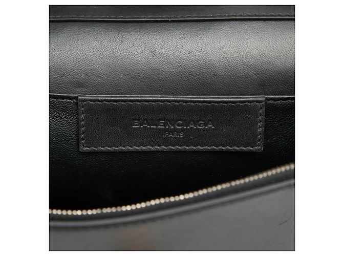 Zaino Le Dix Cartable in pelle nera Balenciaga - vista 5