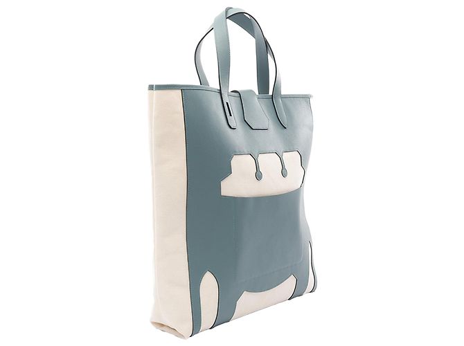 Borsa Tote Hermès Petit H Swift Monsieur B GM Verde - vista 2