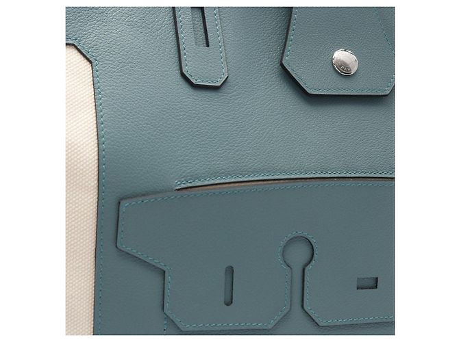 Borsa Tote Hermès Petit H Swift Monsieur B GM Verde - vista 6