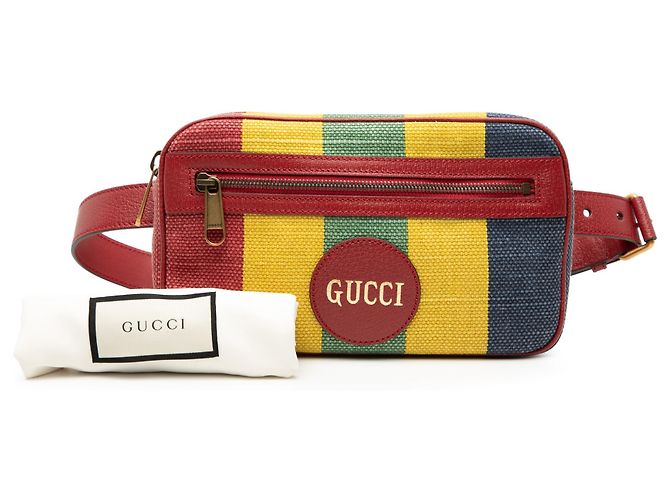 Gucci Rote Baiadera Canvas Gürteltasche - Ansicht 8
