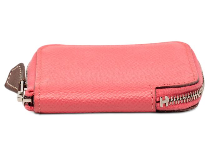 Hermès Pink Epsom Silk In Compact Wallet - view 3