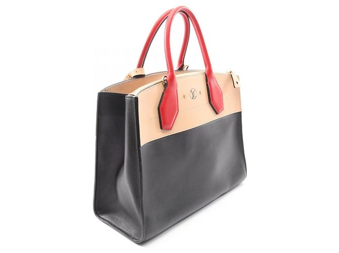 Borsa City Steamer MM Louis Vuitton Nero Rosso Beige - vista 2