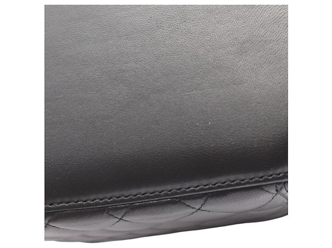 Schwarze CC Stepp-Lammleder Vanity Bag von Chanel - Ansicht 10