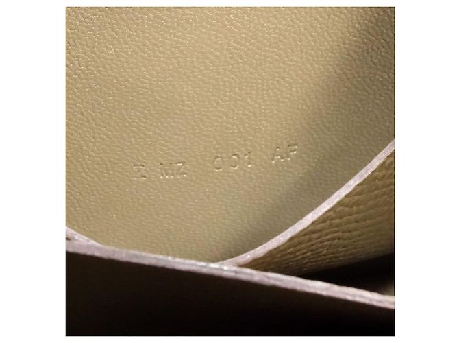 Constance Monedero de cuero Epsom Hermès Gris pardo - vista 11