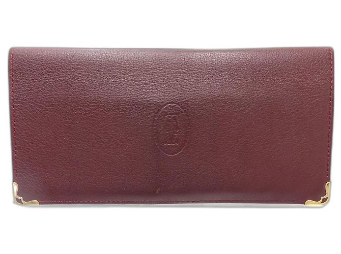 Cartera Larga con Solapa Must de Cartier Burdeos - vista 3