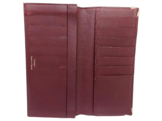 Cartera Larga con Solapa Must de Cartier Burdeos - vista 7