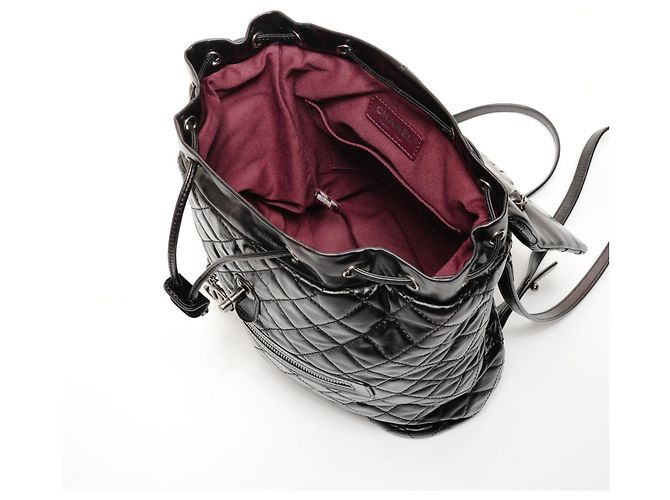 Schwarzer matelassé Leder-Rucksack Chanel 23 Serie 2016-2017 - Ansicht 13