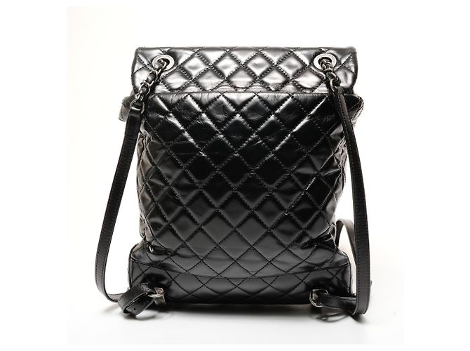 Schwarzer matelassé Leder-Rucksack Chanel 23 Serie 2016-2017 - Ansicht 2