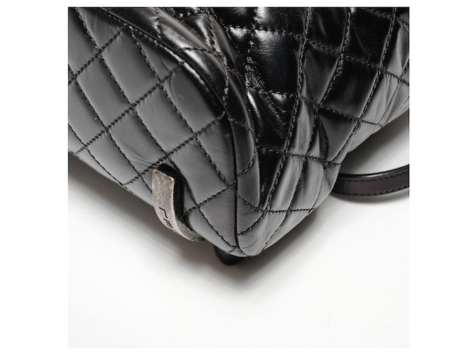 Schwarzer matelassé Leder-Rucksack Chanel 23 Serie 2016-2017 - Ansicht 6