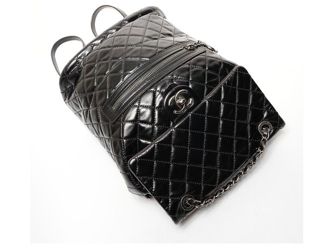 Schwarzer matelassé Leder-Rucksack Chanel 23 Serie 2016-2017 - Ansicht 9