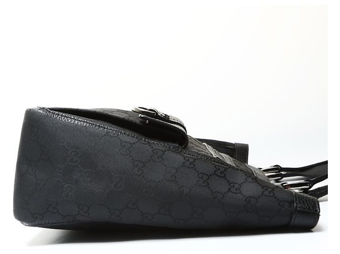 Borsa a mano Gucci GG Canvas 268639 Nero - vista 4